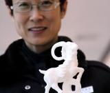 山東無棣推出鹽雕羊工藝品