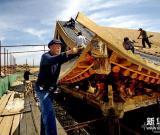 河北蔚縣暖泉鎮(zhèn)古建筑進(jìn)行保護(hù)性維修 組圖