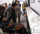 百歲老人黃苗子走進798參觀藝緣——黃苗子郁風藝術展