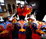 山東楊家埠：“羊”花燈迎羊年