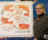 加拿大發(fā)行中國羊年生肖郵票 圖