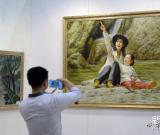 朝鮮當代油畫精品展亮相西湖藝博會 組圖