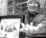 王麗娟阿婆將紙藝與彩豆畫有機結合