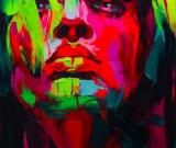 法女畫家刀畫艷麗撞色波普藝術(shù)(組圖)