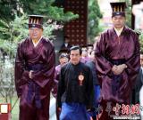 臺(tái)灣各地祭孔 馬英九臺(tái)北上香 圖