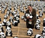 “1600熊貓世界之旅”戶外公共藝術(shù)展亮相臺北 圖