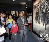 拉薩舉行“雪頓節(jié)”書畫展 圖