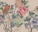 慈禧太后畫牡丹 書畫作品欣賞 組圖