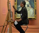 中國(guó)畫(huà)家維也納臨摹名作 組圖