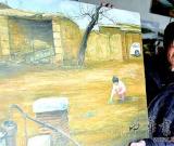 70歲失聰老人堅(jiān)持繪畫半世紀(jì) 想辦畫展（圖）