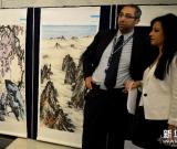 聯(lián)合國總部展出中國書畫作品 圖