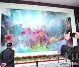 朱德群最大油畫作品《復興的氣韻》上海展出