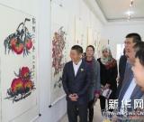 中國畫家張劍峰在突尼斯舉辦國畫展 圖