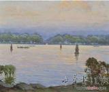 國畫油畫競美西湖 兩場畫展正在杭州同時進行